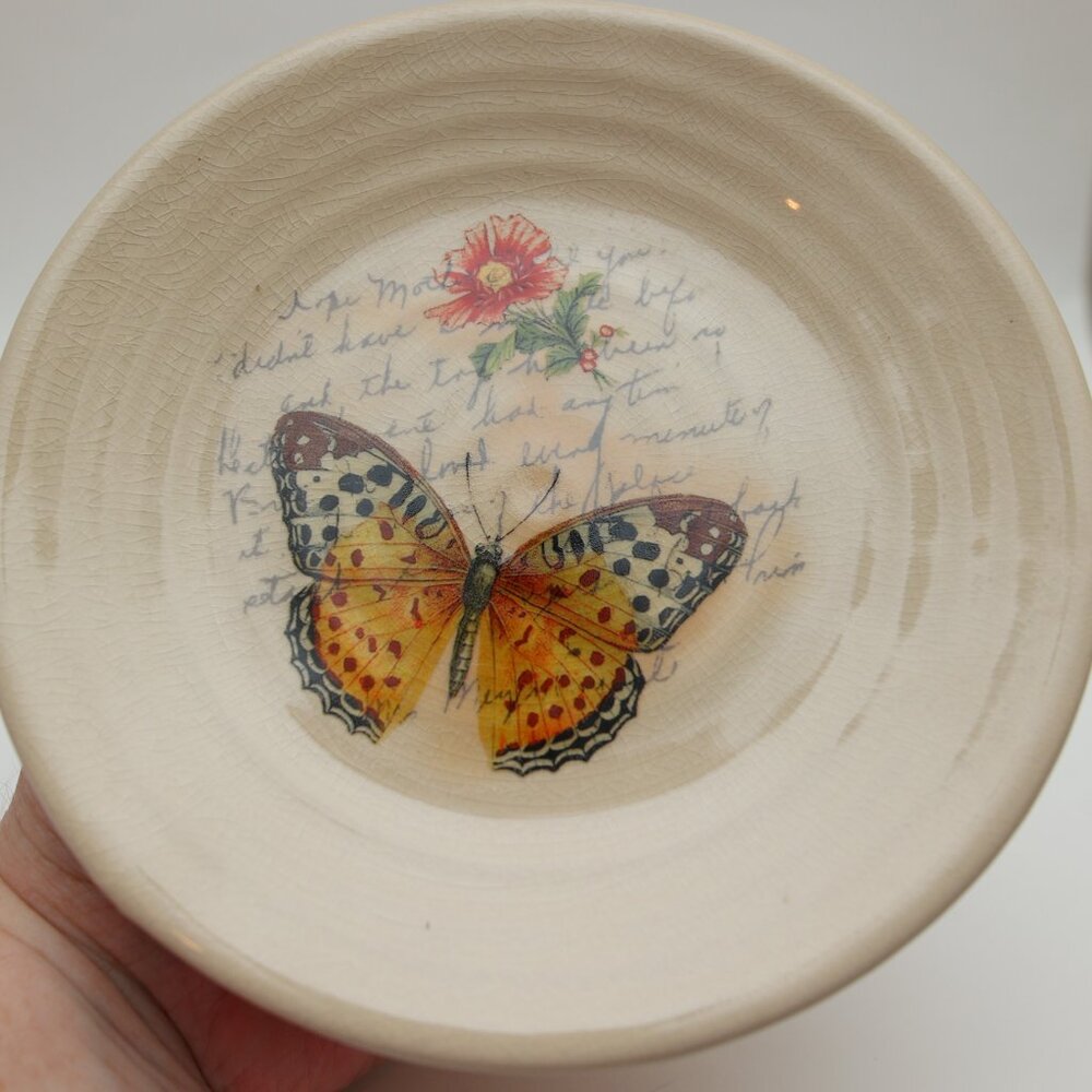 Yankee Candle butterfly plate
